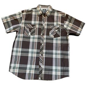 Noiz Plaid Men's Casual Short Sleeve‎ Shirt